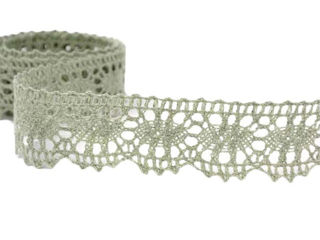 Koronka 3,2cm bawełniana ciemny len
