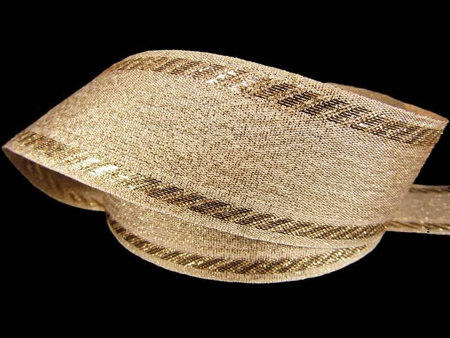 Wstążka 40mm lurex złota