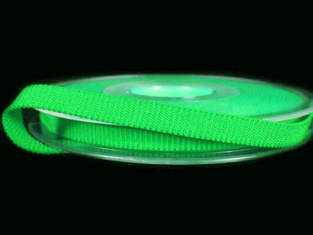 Taśma 6mm elastyczna rypsowa żywozielona