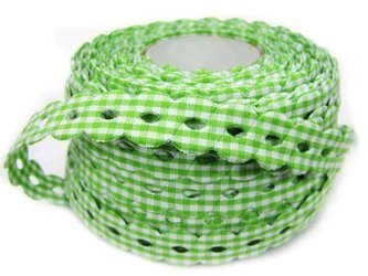 Wstążka 15mm poly PEPITO WARKOCZ pistacjowa