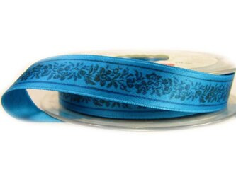 Wstążka 16mm atłas FIORE turkus