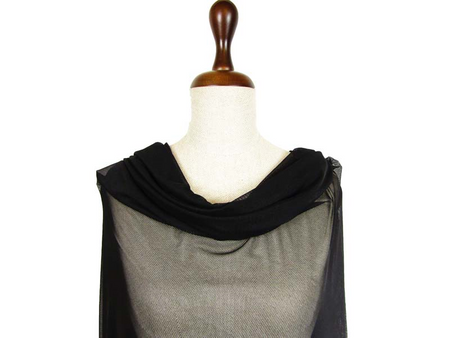 Tiul elastyczny czarny 40gr/185cm