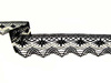 Koronka 5cm bawełniana czarno_biała