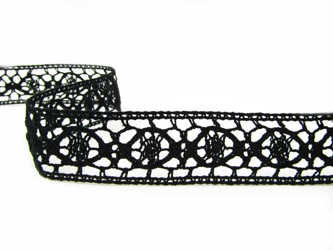 Wstawka 4cm bawełniana czarna