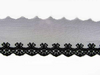 Koronka 9cm tiulowa czarna