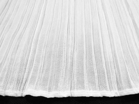 Taśma 14cm falbana PLISA biała