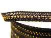 Taśma 0,7cm ozdobna czarno-złota