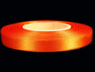 Wstążka 10mm atłas pomarańcz 