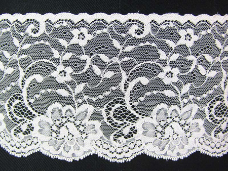 Koronka 11cm stabilna biała