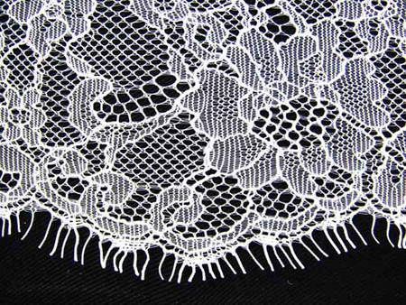 Koronka 140cm tiulowa podkład biała