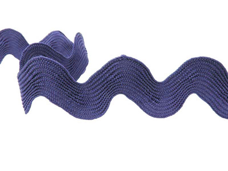 Taśma 28mm zygzak granat jasny