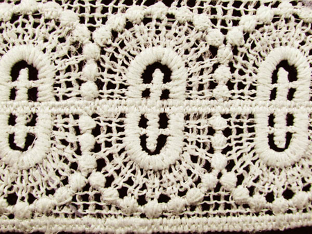 Koronka gipiurowa niebieska