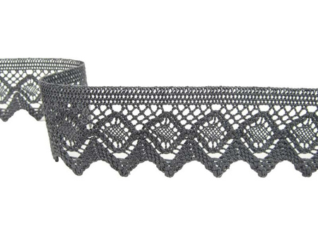 Koronka 4,2cm bawełniana grafit