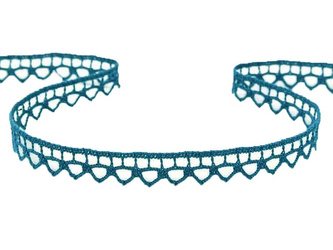 Koronka 1cm bawełniana granat morski