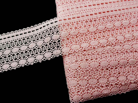 Koronka 5cm bawełniana róż