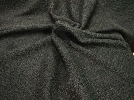 Tkanina 170cm wełna jedwabno-poliestrowa czarna