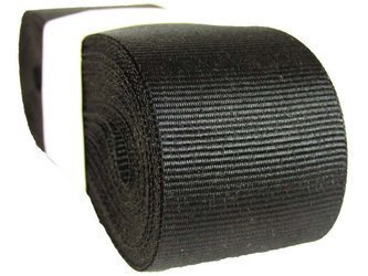 Taśma 37mm ryps poliestrowa czarna