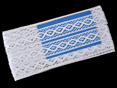 Wstawka 3,2cm bawełniana biała