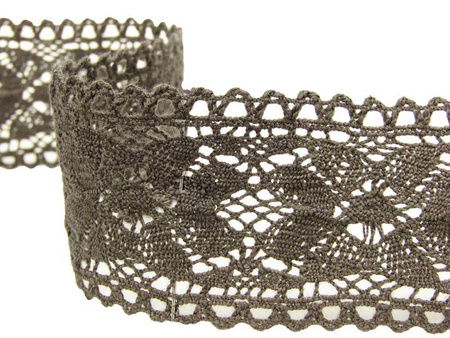 Wstawka 4,5cm bawełniana brąz