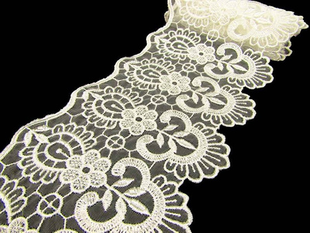 Koronka 13cm organtyna ivory