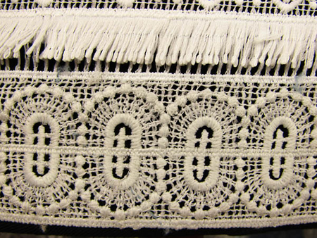 Koronka gipiurowa niebieska