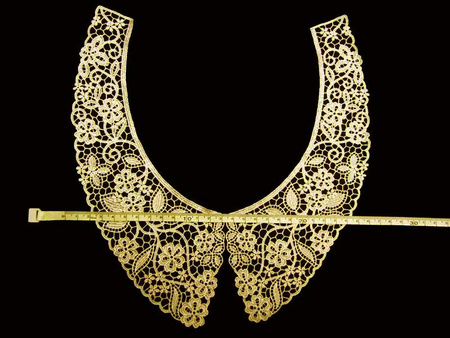 Kołnierzyk gipiurowy bawełniany natural