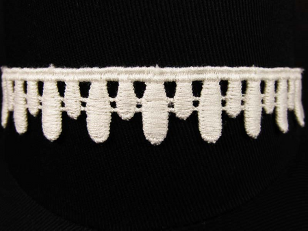 Taśma 1,8cm KROPLA bawełna natural