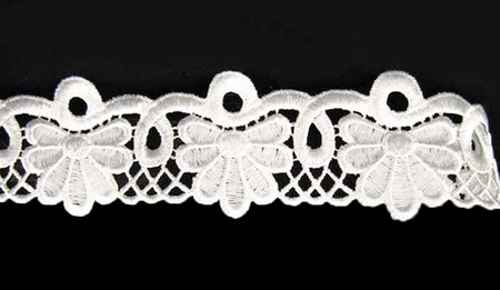 Koronka 4,5cm gipiurowa kość słoniowa