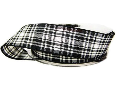 Wstążka 25mm kratka szkocka Menzies