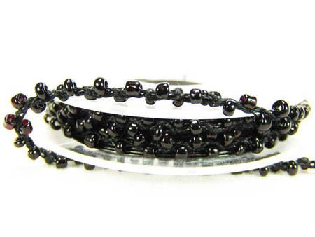 Taśma ozdobna KORALIK czarna