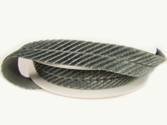 Lamówka 1,6cm elastyczna AKSAMITNA popiel