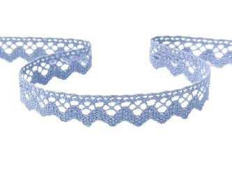 Koronka 1,7cm bawełniana niebieska