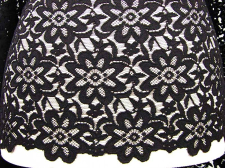 Koronka 150cm poliesterowa czarna