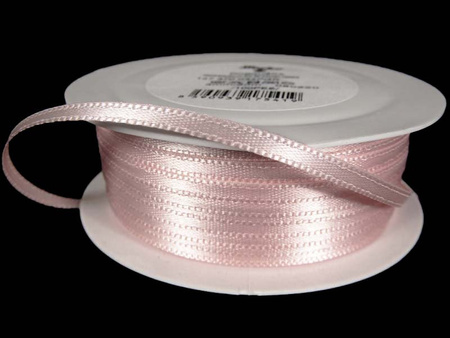 Wstąża 3mm atłas pudrowy róż