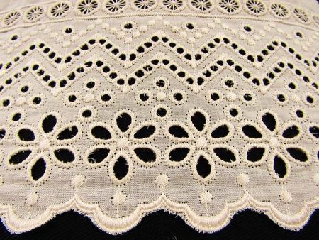 Koronka 11,5cm haft angielski natural