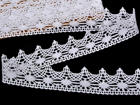 Koronka 4cm bawełniana biała