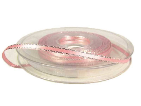 Wstążka 3mm atłas REXOR róż