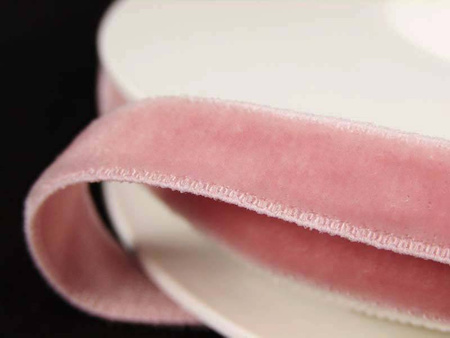 Aksamitka 9mm elastyczna róż