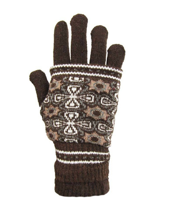 Rękawiczka DZIANA żakard damska kolory