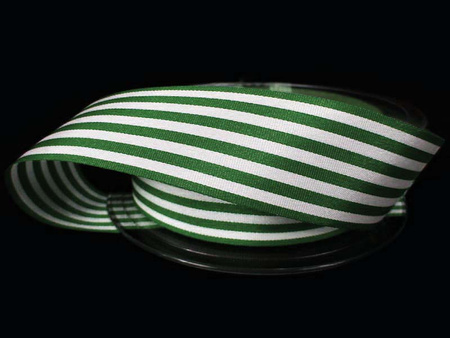 Taśma 25mm acetat STRIPES ciemnozielona