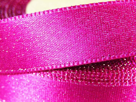 Wstążka 15mm atłas REXOR fuksja