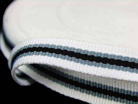 Taśma 10mm ryps LAMPAS biała