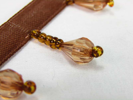 Taśma 3cm atłas SOPLE brąz