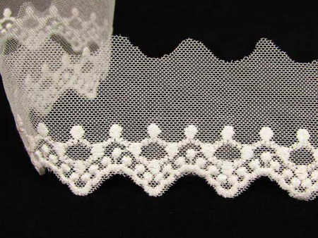 Koronka 5cm tiulowa ivory