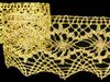 Koronka 4cm metaliczna złota