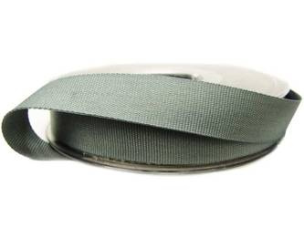 Taśma 15mm ryps poliestrowa popiel