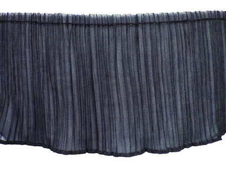 Taśma 11cm falbana PLISA granat