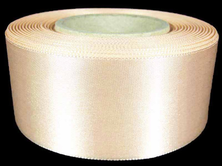 Wstążka 40mm atłas jasna morela