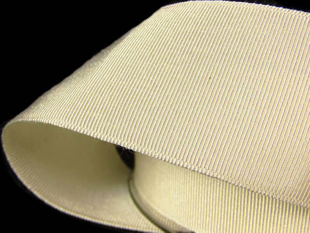 Taśma 38mm ryps bawełniano-poliamidowa ecru