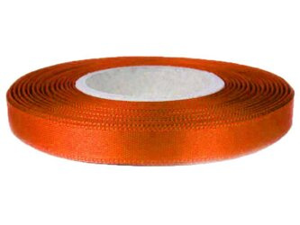 Wstążka 10mm atłas rdza ciemna